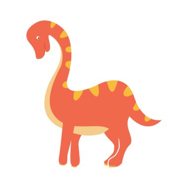 Dinosaur Cartoon flat design illustration vector template