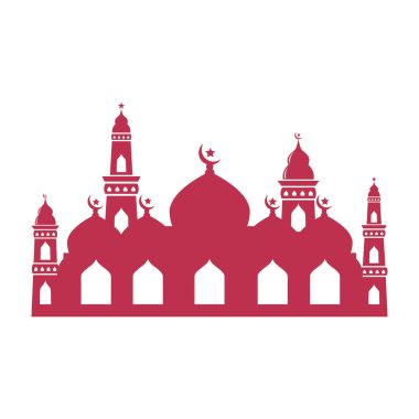 Ramadhan kareem poster banner islamic wallpaper mousque logo icon flat design vector