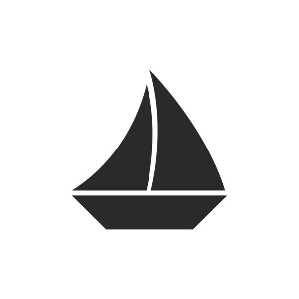 Kreuzfahrtschiff Logo Symbol Template Vektor Flaches Design — Stockvektor
