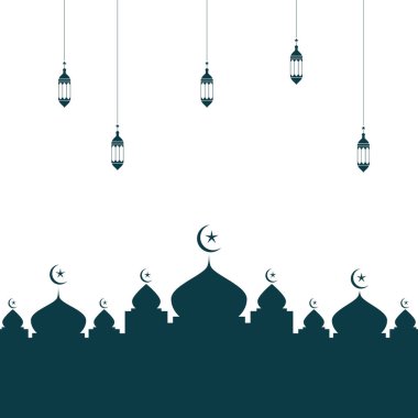 Cami arkaplan vektörü düz tasarım şablonu