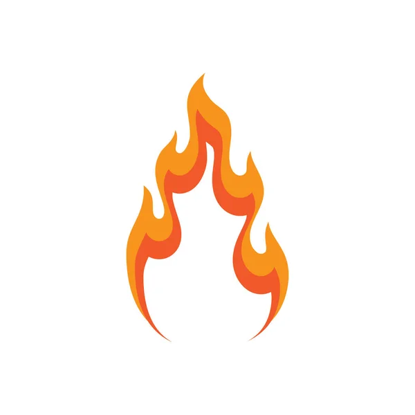 Incendio Llama Logo Plantilla Vector Icono Petróleo Gas Energía Logotipo — Archivo Imágenes Vectoriales