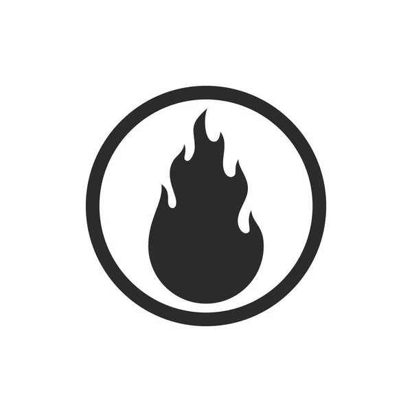 炎のロゴテンプレートベクトルアイコン石油 エネルギーのロゴコンセプト — ストックベクタ