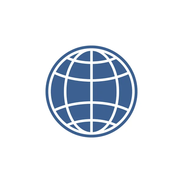 Mal World Globe Ball Illustrasjon Logo Ikon Vektormal – stockvektor