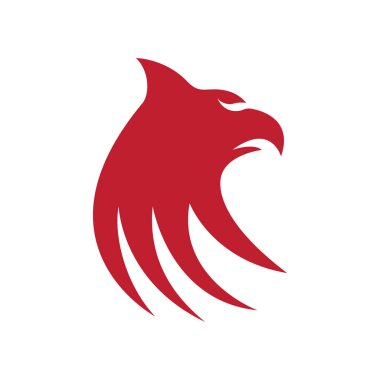 Falcon kartal illüstrasyon logosu tasarımı