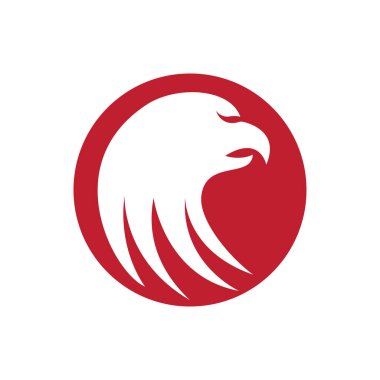 Falcon kartal illüstrasyon logosu tasarımı