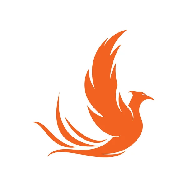stock vector Phoenix fire bird logo vector flat design template 