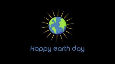 Yeşil yeryüzü hareketi eko gezegen animasyonu 