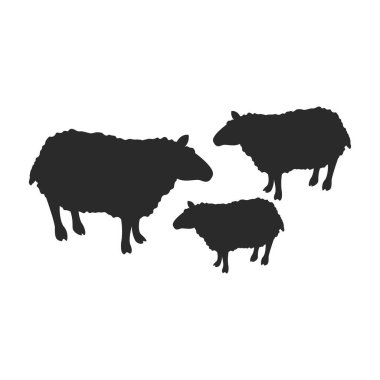 Keçi illüstrasyon logo logo şablon vektör tasarımı