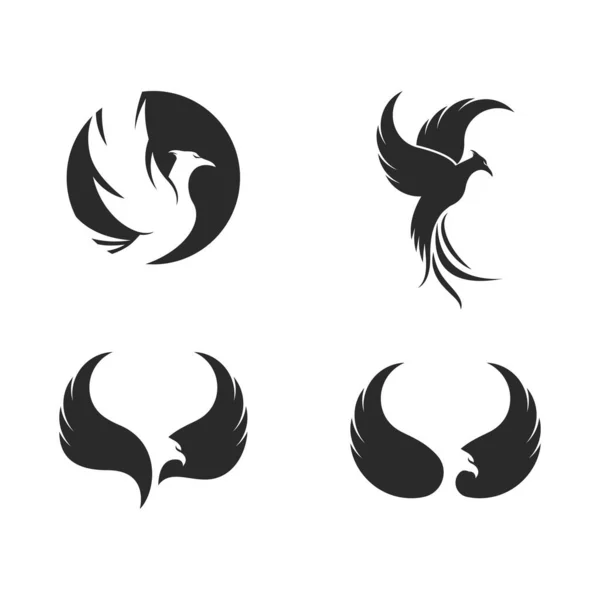 Векторный Шаблон Логотипа Phoenix Falcon — стоковый вектор
