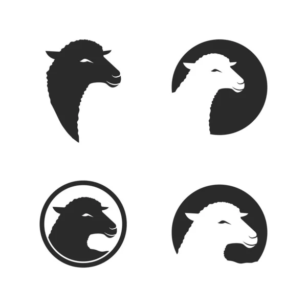 Illustration Chèvre Logo Icône Logo Modèle Vectoriel Design — Image vectorielle