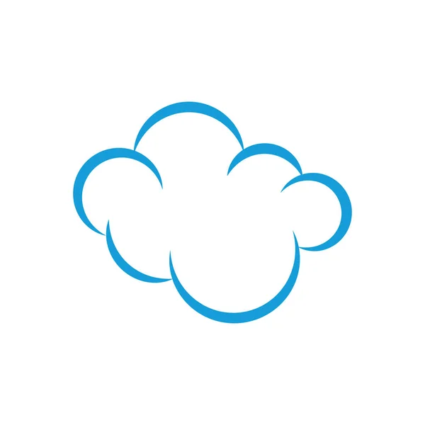 Σύννεφο Εικονίδιο Εικονίδιο Εικονίδιο Διάνυσμα Επίπεδη Σχεδίαση — Διανυσματικό Αρχείο