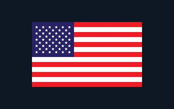 Happy Ανεξάρτητη Ημέρα Ηνωμένες Πολιτείες Της Αμερικής Αμερικανική Σημαία Εικονογράφηση — Διανυσματικό Αρχείο