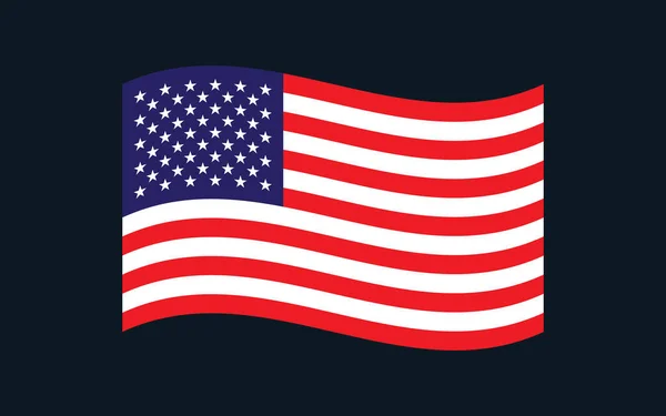ハッピー4独立した日アメリカの米国 アメリカ国旗イラストベクトルデザインテンプレート — ストックベクタ