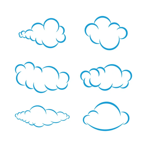 stock vector Cloud illustration logo vector flat design