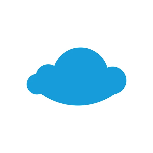 Desenho Plano Vetor Logotipo Ilustração Nuvem —  Vetores de Stock