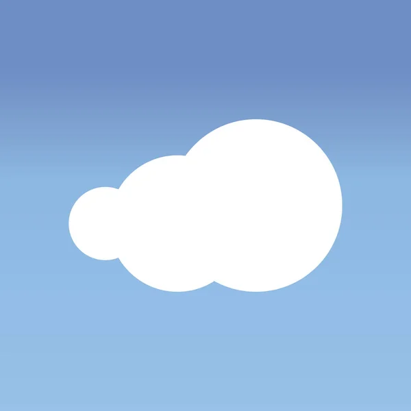 Cloud Blue Sky Illustration Vector Flat Design — Stock Vector