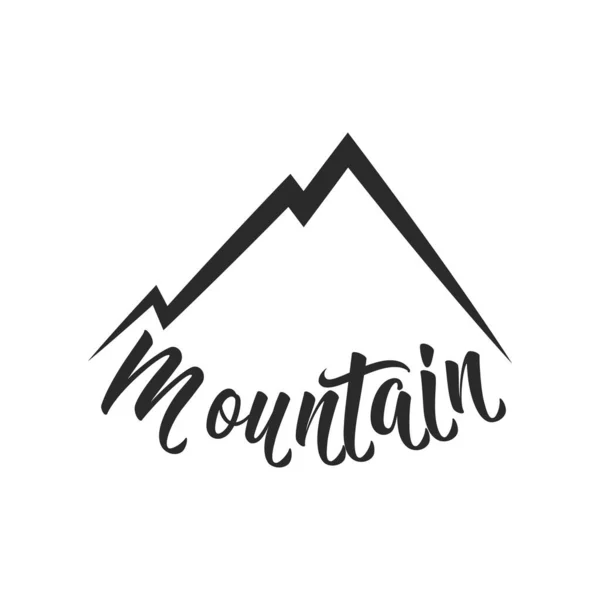 Гірська Ілюстрація Логотип Векторний Дизайн — стоковий вектор