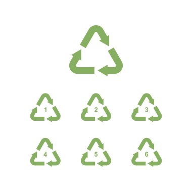 Logo simgesi şablon dizaynını geri dönüştür