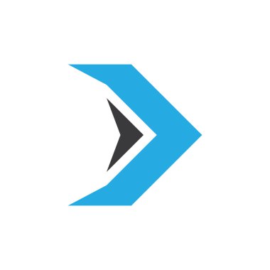 Ok ilüstrasyon logo vektör şablonu