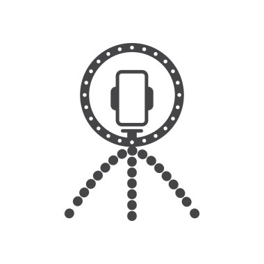 Halka ışıklı simge düz tasarım