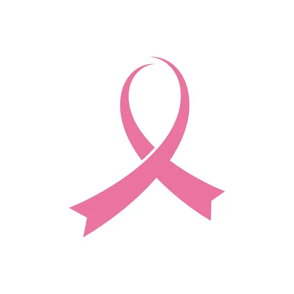 Поінформованість Про Рак Молочної Залози Векторний Шаблон Логотипу — стоковий вектор