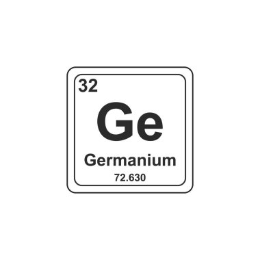 Kimyasal sembol düz simge tasarımı