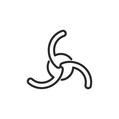 Hayran simgesi vektör çizimi düz tasarım şablonu