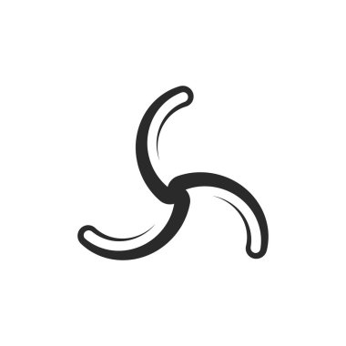 Hayran simgesi vektör çizimi düz tasarım şablonu