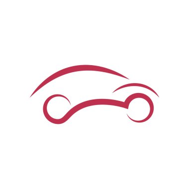 Hız Otomobili Logo şablonu vektör düz tasarım