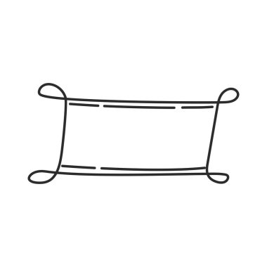 Sınır çizgisi tebrik kartı simgesi vektörü