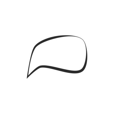 Konuşma balonu simgesi vektör düz tasarım şablonu