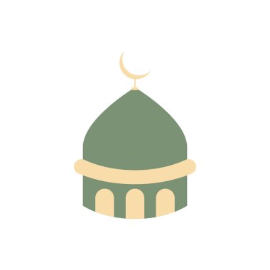 Cami İslami logo simgesi Ramadhan Kareem şablonu