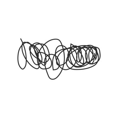 Yazılabilir satır sanat el çizimi vektörü