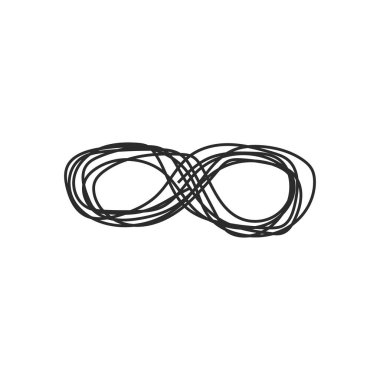 Yazılabilir satır sanat el çizimi vektörü