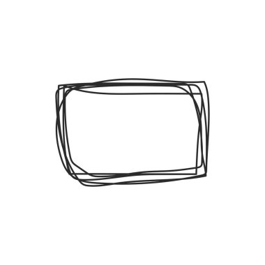 Yazılabilir satır sanat el çizimi vektörü