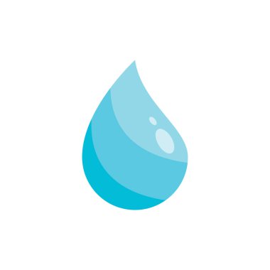 Su damlası illüstrasyon Logo şablon vektör tasarımı