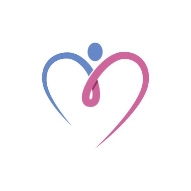 Logo vektör çizimi düz tasarım şablonu