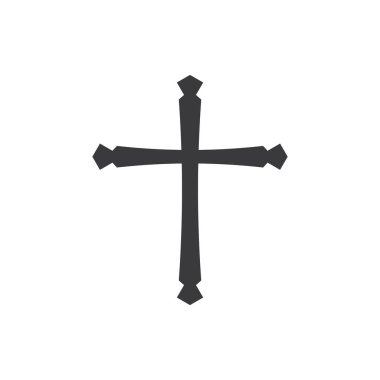 Kilise veya çapraz logo vektör tasarımı