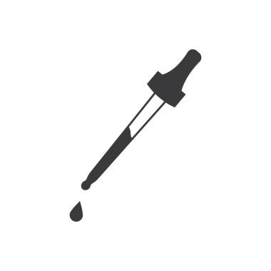 Pippete simge vektör düz tasarımı