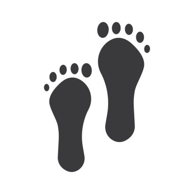 Ayak bakımı illüstrasyon Logo vektör şablonu