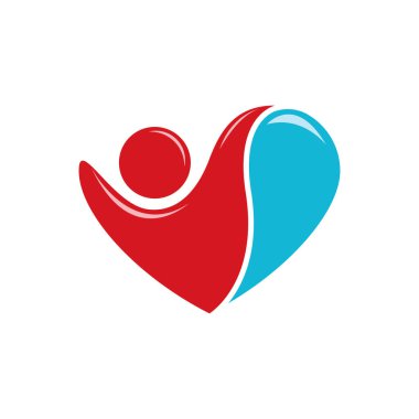 Logo vektör çizimi düz tasarım şablonu