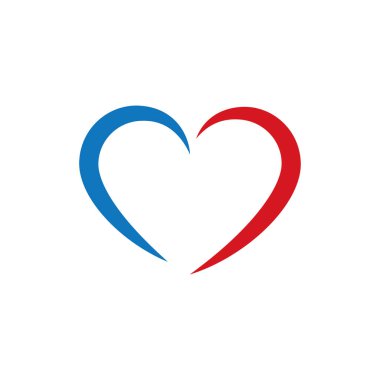 Love logo vector illustration flat design template