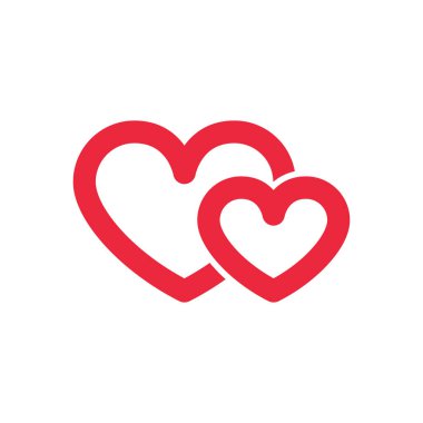 Love logo vector illustration flat design template