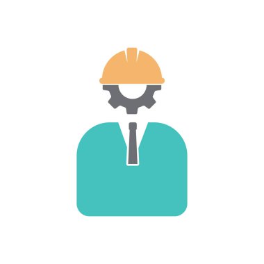 Mühendislik simgesi düz tasarım vektörü