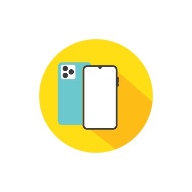 Telefon simgesi düz tasarım vektörü