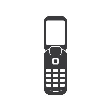 Telefon simgesi düz tasarım vektörü