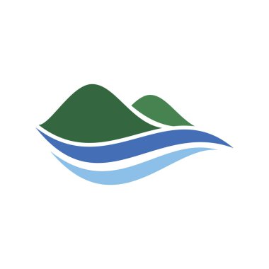 Dağ illüstrasyon logo vektör tasarımı
