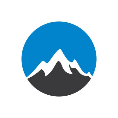 Dağ illüstrasyon logo vektör tasarımı