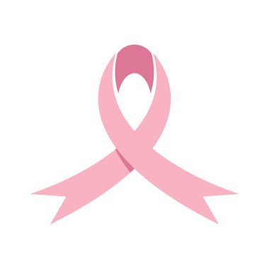 Göğüs kanseri farkındalığı, kurdele logo vektör şablonu