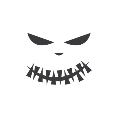 Şeytan simgesi düz tasarım